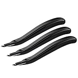 3 PCS Professional Magnetic Staple Remover Puller Rubberized Staples Remover Staple Removal Tool for School Office Home (Black)