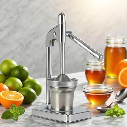 Cast Iron Juicer Hand Press, Stainless Steel Manual Juicer Lemon