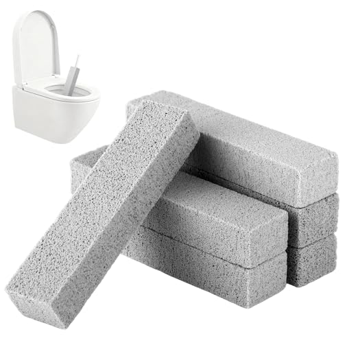Facile da usare-Basta inumidire la pietra pulente per WC, strofinare le aree sporche e risciacquare. Il manico lungo protegge le mani. Perfetta per pulizia WC, bagno, cucina o grill, garantendo una rimozione rapida delle incrostazioni.