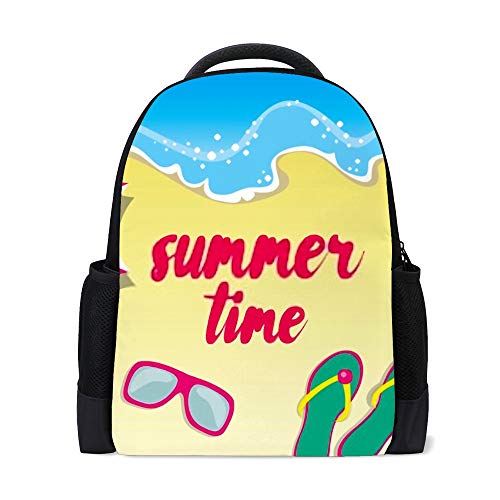 Sac à dos école enfant paumes coucher de soleil 16 pouces Couleur 2