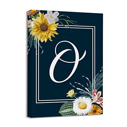 Toile lettre O monogramme Yelolyio, le cadeau idéal de pendaison de crémaillère