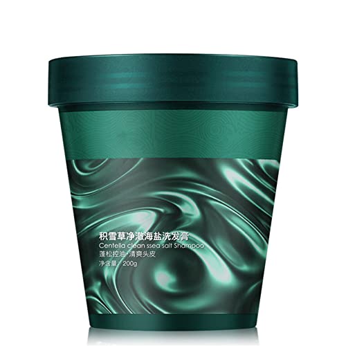 Exfoliante Purificador de Centella, Exfoliante de Sal Marina, Exfoliante del Cuero Cabelludo para el Crecimiento del Cabello, Volumiza las Raíces y Promueve el Espesor del Cabello (2Pcs)