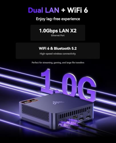 Image of KAMRUI AM21 Mini PC, Win-11 Pro AMD Ryzen 7 8745HS (8C /16T,Up to 4.9GHz) | 16GB DDR5 RAM 512GB NVMe SSD Mini Computer, WIF6, BT5.2, Triple 4K, Ethernet, Mini Desktop Computer for Office, Business