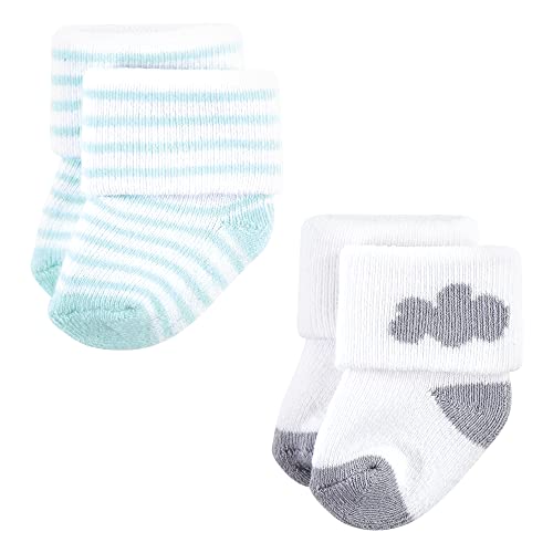 Image of Hudson Baby Baby 8-pack Cotton Rich Newborn and Terry Socks