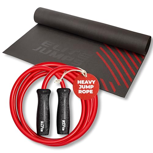 Elite Jumps Premium Jump Rope Mat- Large Format Indoor/Outdoor Non Slip Mat - Home Workout Exercise Mat -Suitable for All Surfaces - Standard