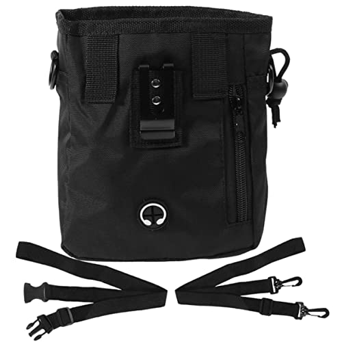 BESPORTBLE 多機能ペットおやポーチ 防水 軽量 犬用訓練バッグ お散歩や公園での便利な持ち運び 鍵 携帯収納対応 ブラック