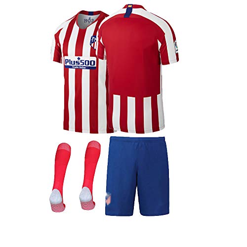 Camiseta de Futbol Niño Hombre Personalizada 19/20 Temporada Camisetas Futbol Pantalones Cortos Calcetín Conjunto de 3 Piezas, personalizado Nombre y Número, Regalos para Familiares y Amigos