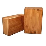 Bamboo Yoga Block (2 PCS), Bamboo Handstand Block,Support Brick to Deepen Poses, Improve Strength and Aid Balance and Flexibility - Image 3