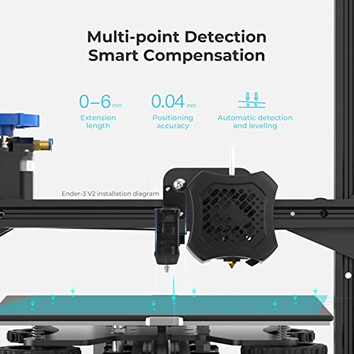 Official Creality CR Touch Auto Leveling Kit, 3D Printers Bed Auto Leveling Sensor Kit for Ender 3/Ender 3 V2/Ender 3 Pro/3 Max/Ender 5/Ender 5 pro/CR-10 with 32 Bit V4.2.2/V4.2.7 Mainboard