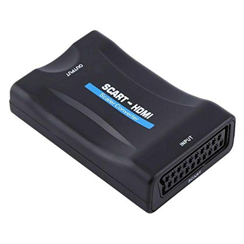 ZHIYUEN® Convertisseur péritel vers HDMI, adaptateur convertisseur audio vidéo avec câble d'alimentation USB, compatible avec sortie 720p/1080p