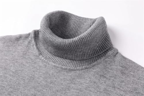 Men's Autumn and Winter Fashion High Collar Warm Pullover Sweater3