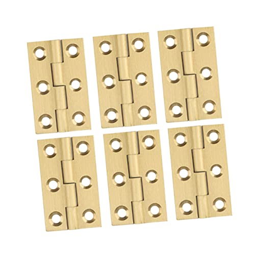 UKCOCO 6pcs Bearing Door Hinge Mini Hinge Interior Hinges Brass Hinges Small Flat Hinges Barn Door Hinges Spring Door Hinge Bisagras Hinges for Kitchen Replacement Stainless Steel Pizza