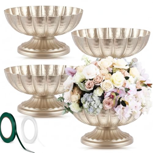 Ninehaoou 4 Pcs Metal Compote Bowl for Centerpiece...