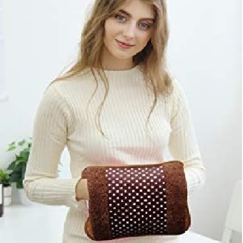 Wazdorf Heating Bag - Electric Hot Water Bottle for Pain Relief, Gel Pad Heat Pouch, Velvet A2 Heating Pad