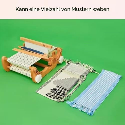 Weberei-Set – verstellbare Handstrickmaschine für Tapisserie-Kunst, maximale Webbreite 20 cm, ideal für Untersetzer, Tischsets und Stoffbeutel