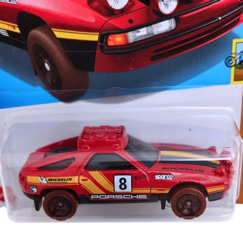 Image of Hot Wheels 1:64 Scale Porsche 928S Safari HW Drift for Ages 3 and Up by Small CLAP (Red)