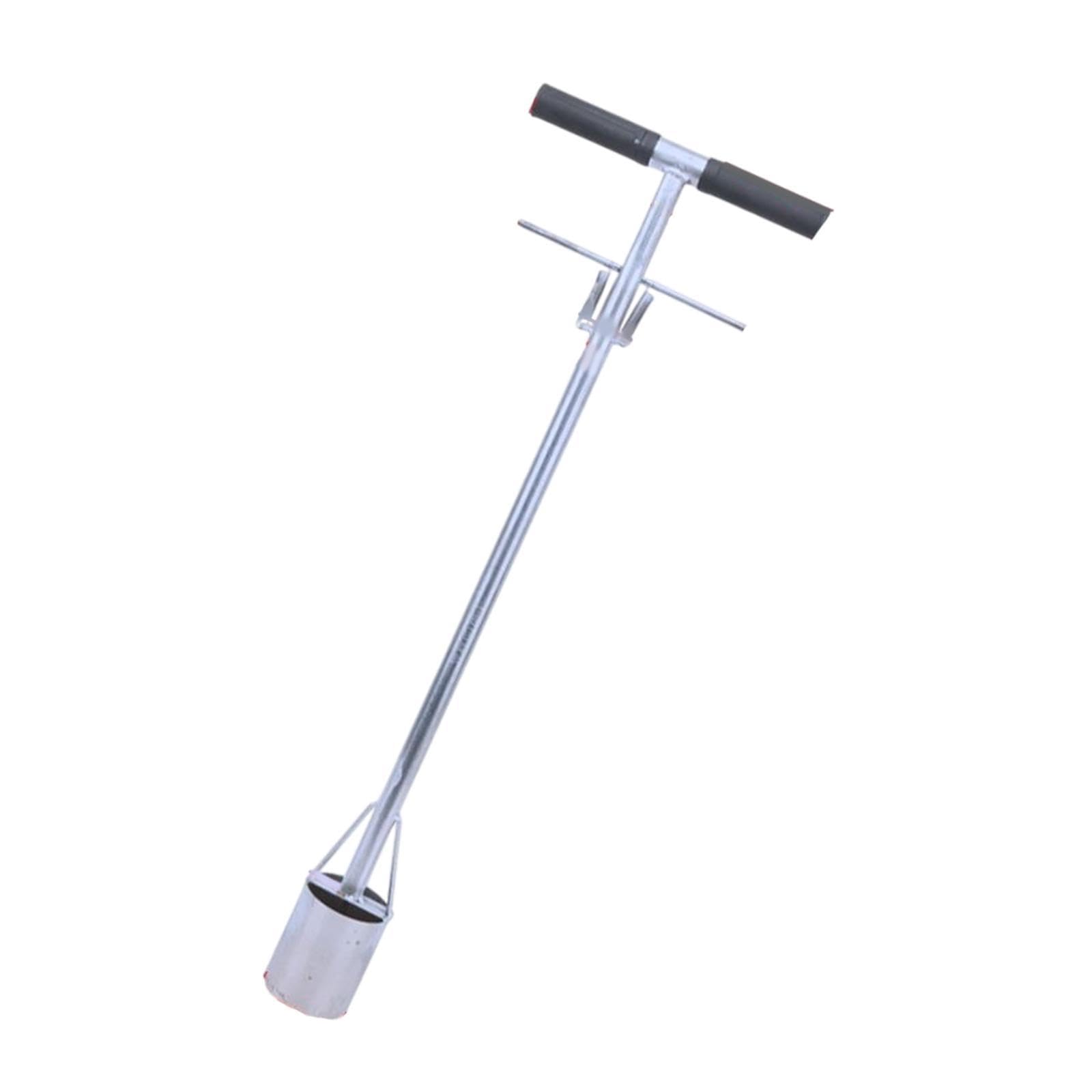 Bodensammler Langlebige Edelstahlausführung Pflanzenumsetzer mit Ergonomischem Griff Tragbarer Unkrautstecher Grabfunktion für Gärten Grünflächen Und, 7.7 Cm Durchmesser
