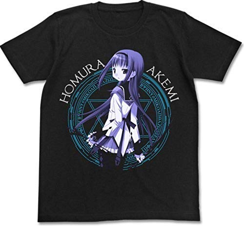 魔法少女まどか☆マギカ 暁美ほむらTシャツ ブラック サイズ:L