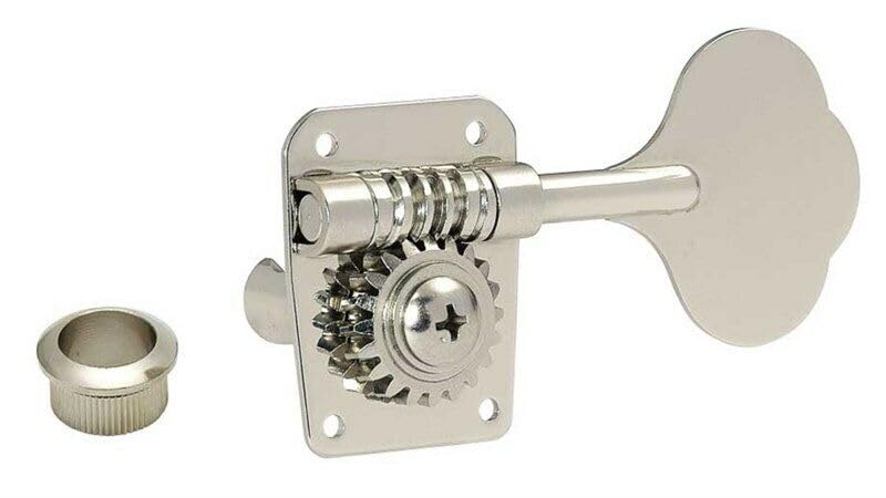 GB1 4-in-Line Bass Tuning Keys (4), 21:1 - Nickel