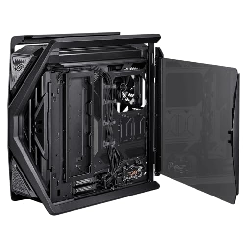 ASUS ROG Hyperion GR701, Case Gaming E-ATX, Full Tower in Alluminio, Pannelli Tool-free, Illuminazione RGB, Supporto per Dissipatori da 360 mm, Compatibile con Schede Grafiche fino a 460 mm, Nero - Immagine 3
