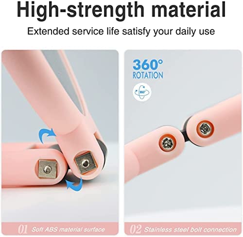 Miniatura 3 de Espejo de aumento 15X, espejo de mano, espejo de maquillaje pequeño de doble cara con aumento de 1 x 15X, mango ajustable, espejo de viaje de