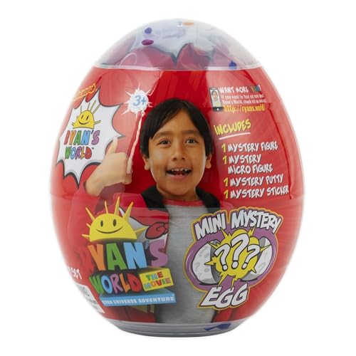 Ryans World: The Movie - Mystery Mini Egg | Featuring Micro-Ryan Figure Mystery Putty Stickers And More Collectables For Ages 3+