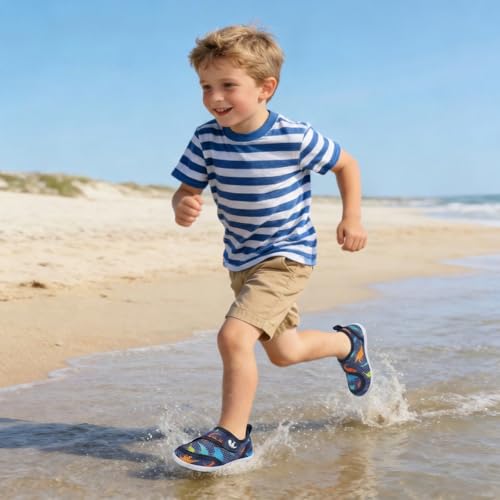 Image of FEETCITY Toddler Water Shoes Boys Girls Swim Shoes Quick Dry Kids Aqua Socks Barefoot for Beach Swimming Pool