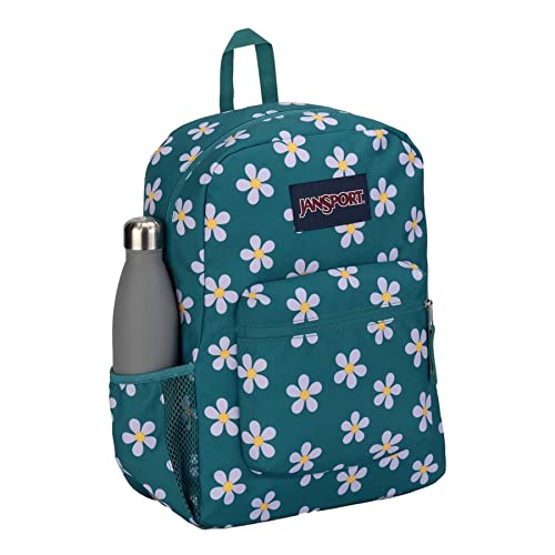 Image of JanSport Cross Town Backpack 17 inch x 12.5 inch x 6 inch - Simple Bag for Everyone with 1 Main Compartment, Front Utility Pocket - Premium Class Accessories - Precious Petals