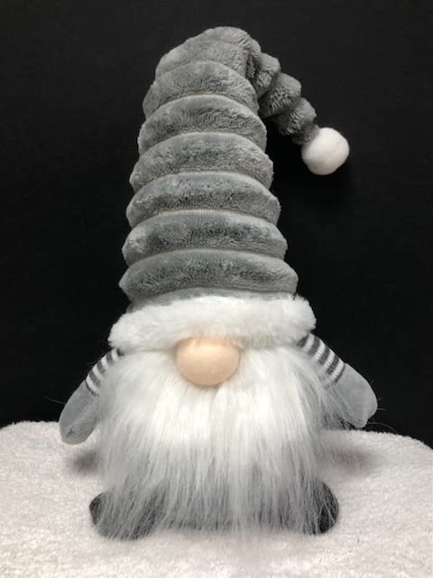 Sitting Plush Nordic Santa Gonk Scandi Christmas Decoration 38cm GrooviKert – Grey