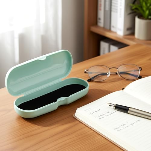 Image of 2 Pcs Plastic Eyeglasses Cases, Portable Transparent Eye Glasses