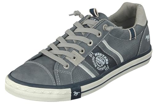 MUSTANG Baskets Mode Homme 4072-317, Pointure:43 EU, La Couleur:Bleu