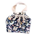 Photo Gallery romisbaba 1pezzi borsa per pranzo in tela resistente contenitore per alimenti borsa portaoggetti portatile design coulisse adatto per conservazione del cibo Photo Gallery romisbaba 1pezzi borsa per pranzo in tela resistente contenitore per alimenti borsa portaoggetti portatile design coulisse adatto per conservazione del cibo