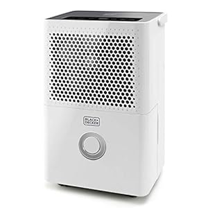 Blackdecker bxdh12e dehumidifier 12l24h drying function 2 speeds container 18 l programmable 24 hours removable and washable filter up to 25 m2 quiet  urban country home decor