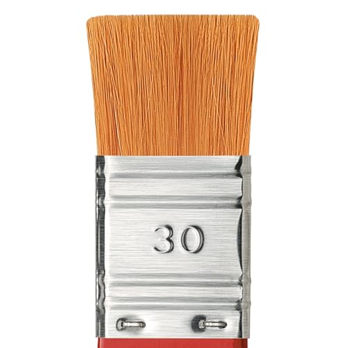 Image of da Vinci Watercolor Series 5080 CosmoTop Spin Paint Brush, Wash Synthetic with Red Handle, Size 30 (5080-30)