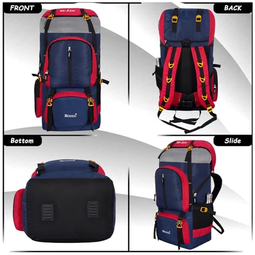 Image of 80L Travel Backpack for Outdoor Sport Camp Hiking Trekking Bag Camping Rucksack