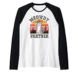 Photo Gallery meowdy partner western funny cat meowdy vintage maglia con maniche raglan Photo Gallery meowdy partner western funny cat meowdy vintage maglia con maniche raglan
