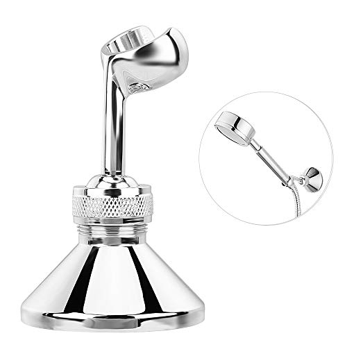 Soporte Para Ducha, 1 Pieza Latón Soporte Cabezal Ducha de Ajustable 360° Soporte Pared para Manguera de Ducha de Tamaño Estándar