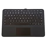 LTPRPTS Replacement Laptop Upper Case Palmrest Keyboard Touchpad Assembly Part for HP Chromebook 11MK G9 EE M44258-001 Black