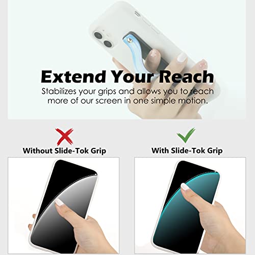 Image of Weewooday 6 Pieces Phone Grip Holder Cell Phone Grip Strap Telescopic Finger Strap Stand Universal Finger Kickstand for Most Smartphones(Bright Color,Stripe)