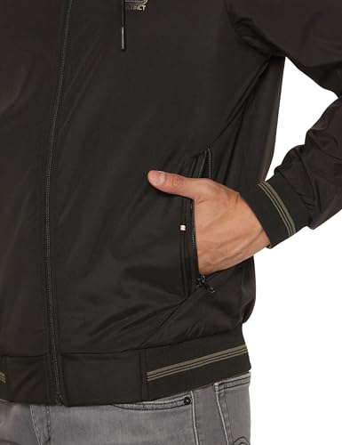 Image of Qube By Fort Collins Men's Polyester Standard Length Regular Fit Reversible Winter Jacket with Ribbed Cuffs & Hood - Warm, Stylish & Versatile