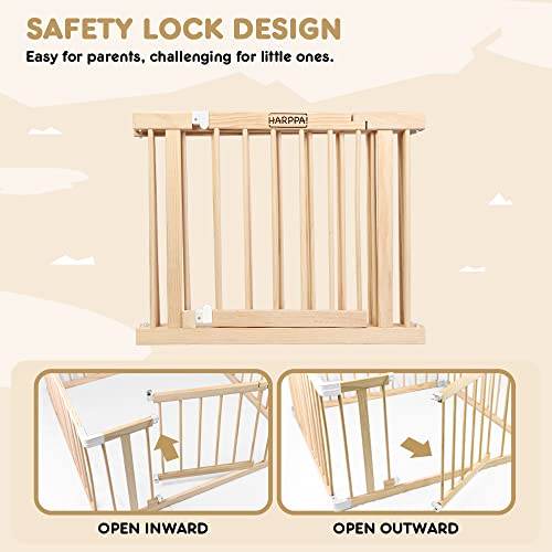HARPPA Baby Gate Playpen Baby Fence for Babies and Toddlers Play Yards for Play Area (60x71.5x24 inches)