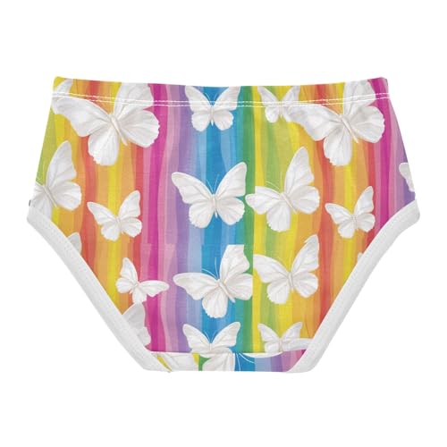 Little Girl Underwear Toddler Panties Kids Undies Rainbow Butterfly Soft Cotton Briefs 2T-8Y2