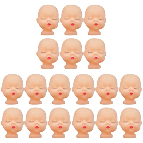 COHEALI 30pcs Head Baby Painting for Body Handmade Simulation Dolls Hand Sculpt Style Chic Crafts Decor Mini Accessory Bag Part Vivid Keychain Artist Accessories Mannequin