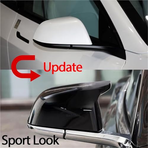 Coque rétroviseur voiture Tesla Model 3 2017-2023 noir carbone - 4