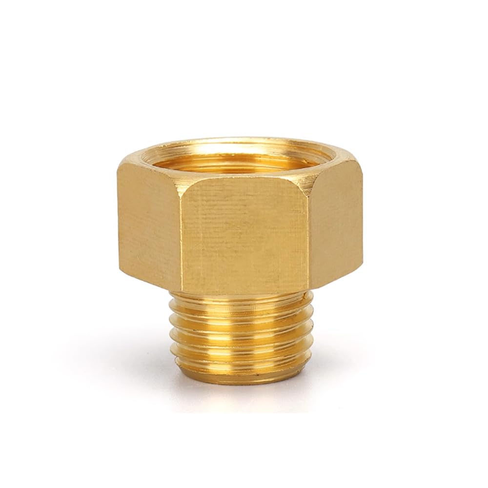 Vvw&Liu Women's -Male Thread M14 M16 M18 M20 M22 M24 1/8" 1/4" 3/8" 1/2" Bsp To Male Thread Brass Pipe Fitting Adapter Coupler Connector,,Male Thread,F M16x1.5,M Bsp3i8