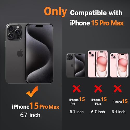 CASEINJOY Stronger Magnetic for iPhone 15 Pro Max Case, Heat Dissipation Frame, Compatible with Magsafe, Camera Protection, Matte Back Slim Protective Cover for iPhone 15 Pro Max 6.7 Inch, Gray - image 6