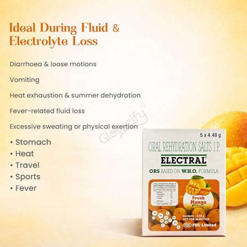 Image of ELECTRAL Oral Rehydration Salts I.P., Fresh Mango