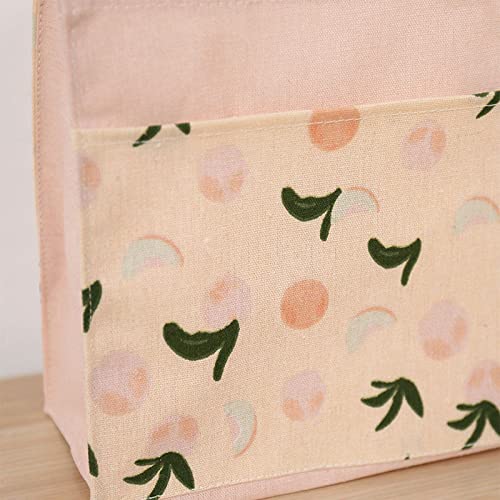 Spldsun 2Stk Stofftaschen Klein mit Griffen, Faltbare Einkaufstasche Recyclingtasche, Baumwolltasche Tragetaschen, für Frauen, Kinder, Mädchen, 22cm x 22cm