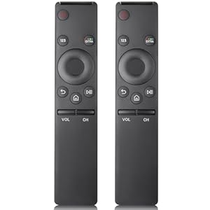 2 Stück Ersatz für Samsung Fernbedienung Fernseher, Universalfernbedienung kompatibel mit Allen Samsung Smart Frame, Curved, QLED, UHD, SUHD, HDR, LCD, LED HDTV TVs