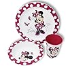 Stor Set de Vajilla Infantil de Minnie Mouse para Niñas – Plato, Vaso y Bol Infantiles, Conjunto de Vajilla infantil para Desayuno, Almuerzo y Cena, Reutilizable y Libre de BPA
